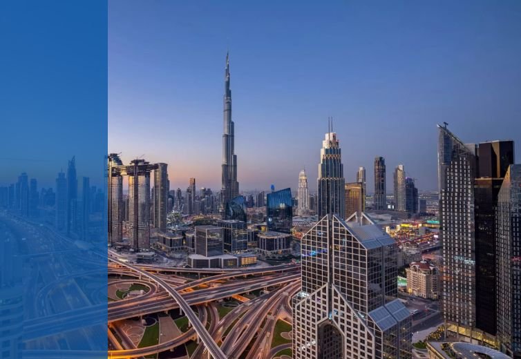 A consultant from IRHA Businessmen Services advising a client on setting up a business in a UAE free zone.